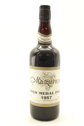 (1) 1957 Mazurans Gold Medal Port, Auckland
