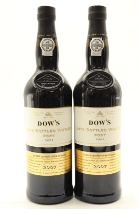 (2) 2007 Dow's Late Bottled Vintage Port, Portugal