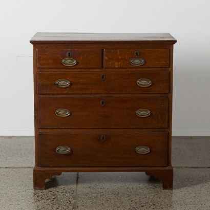 An Antique Regency Mahogany Chest Of Drawers A/F