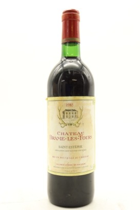 (1) 1983 Chateau Brame-les-Tours, Saint-Estephe
