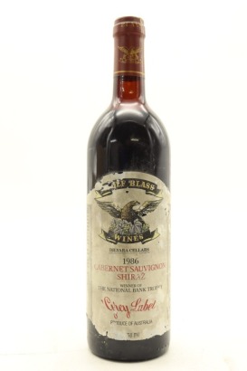 (1) 1986 Wolf Blass Grey Label Shiraz - Cabernet Sauvignon, Langhorne Creek (US) (TOL)