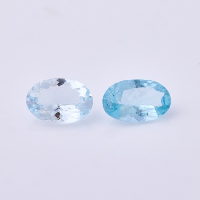 One Pair of 2.80ct, Loose Aquamarines