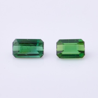One 1.70ct Loose Pair of Rectangular Tourmalines
