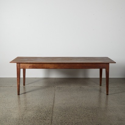 A French Provincial Dining Table With Two Drawers