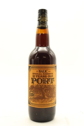 (1) NV Balic Special Reserve 10 Years Old Port, New Zealand