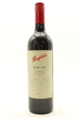 (1) 2008 Penfolds Bin 707 Cabernet Sauvignon, South Australia