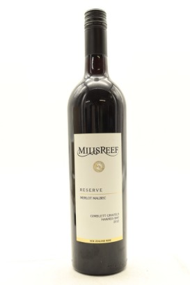 (1) 2012 Mills Reef Reserve Merlot - Malbec, Gimblett Gravels