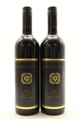 (2) 2009 Leveret Estate Reserve Merlot - Cabernet, Hawke's Bay