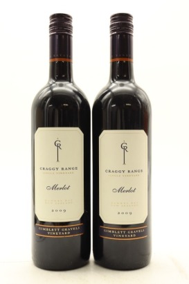 (2) 2009 Craggy Range Merlot, Gimblett Gravels