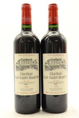 (2) 2014 Chateau Cap Saint-Martin, Blaye Cotes de Bordeaux