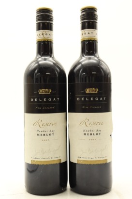 (2) 2007 Delegat Reserve Merlot, Hawke's Bay