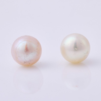 14ct White Gold, 6.5mm Pearl Stud Earrings