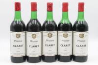 (5) 1976 Mission Estate Claret, Hawkes Bay, (MS) (TS)