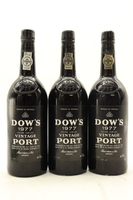 (3) 1977 Dow's Vintage Port, Portugal [JR18]