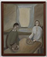 REGINALD NICHOLAS Man and A Woman Seated at a Table