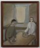 REGINALD NICHOLAS Man and A Woman Seated at a Table