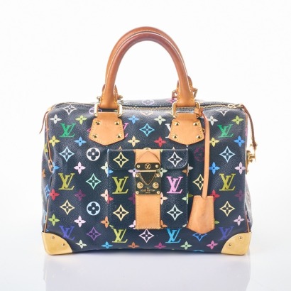 Louis Vuitton, Noir Multicolore Speedy 30 Bag