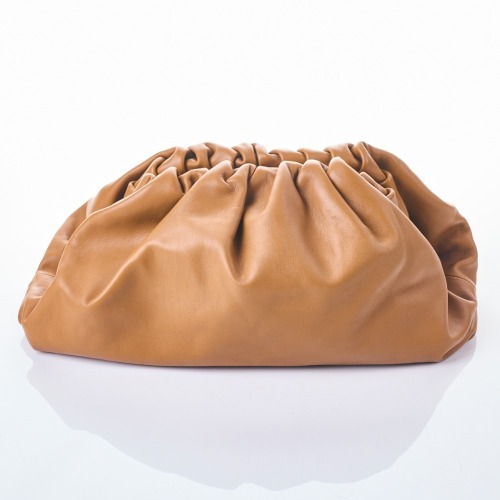 Bottega Veneta, Brown Leather, "The Pouch" Clutch Bag
