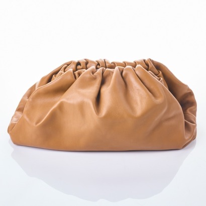 Bottega Veneta, Brown Leather, "The Pouch" Clutch Bag