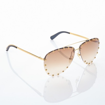 Louis Vuitton, The Party Aviator Gradient Sunglasses with Box