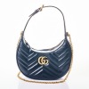 Gucci, GG Marmont Black Leather Shoulder Bag with Box