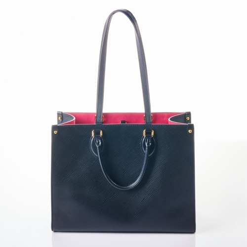 Louis Vuitton, Black Epi Leather MM Onthego Tote Bag with Box
