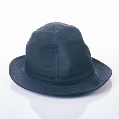 Yohji Yamamoto, Men's Wool Garbardine Fedora Hat, Size 59