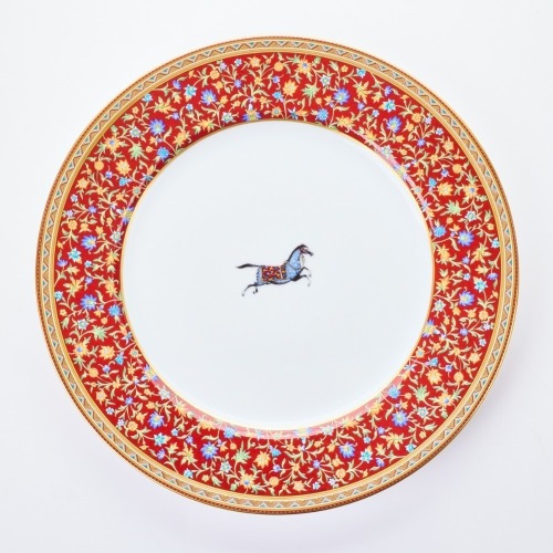 Set of Six, Herm&egrave;s, Cheval d'Orient Dinner Plates Boxed - As new