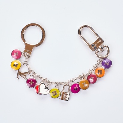 Louis Vuitton, Multicolore Pastilles Key Holder & Bag Charm with Box