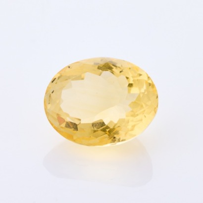 Loose, 19.00ct Oval Cut Citrine