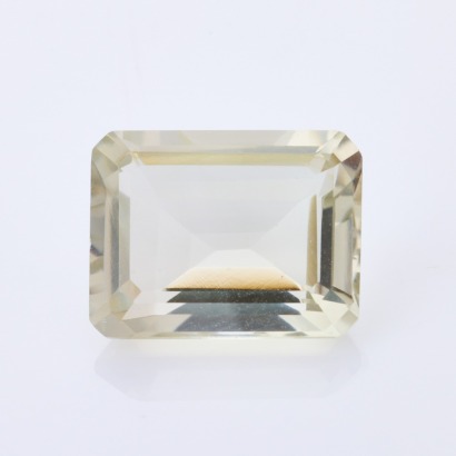 Loose, 11.7ct Rectangluar Cut Prasiolite