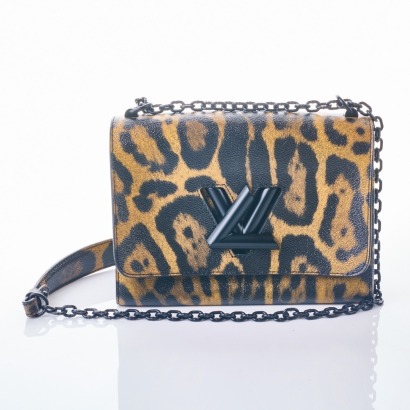 Louis Vuitton, Leopard Print Twist Lock Bag