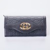 Gucci, Guccissima Black Sukey Continental Wallet with Box - As New