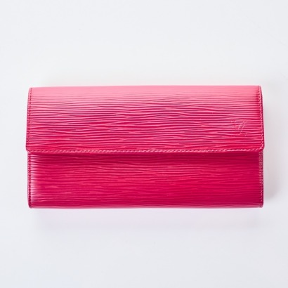 Louis Vuitton, Fuchsia Epi Sarah Wallet