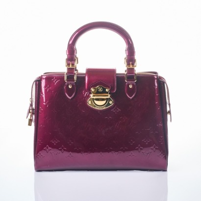 Louis Vuitton, Rouge Fauviste Monogram Vernis Melrose Avenue Bag - Near new