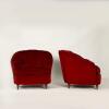 A Pair of Midcentury Gio Ponti Plush Armchairs - 2