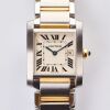 Stainless Steel /18ct Yellow Gold, Cartier Tank Fran&ccedil;aise Quartz Wristwatch, circa 2003