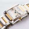 Stainless Steel /18ct Yellow Gold, Cartier Tank Fran&ccedil;aise Quartz Wristwatch, circa 2003 - 2