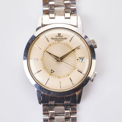 Stainless Steel, 37.5mm Jaeger LeCoultre Memovox Alarm Wristwatch, circa 1959-1963