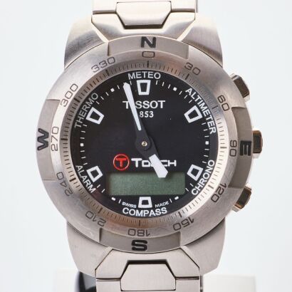 Stainless Steel, 40mm Tissot T-Touch Quartz Wristwatch