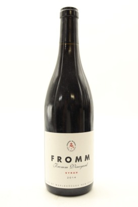 (1) 2014 Fromm 'Fromm Vineyard' Syrah, Marlborough