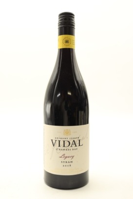 (1) 2018 Vidal Estate Legacy Syrah, Gimblett Gravels