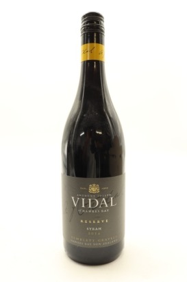 (1) 2014 Vidal Estate Reserve Syrah, Gimblett Gravels