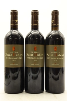 (3) 2010 Chateau Saint Hubert Saint-Emilion Grand Cru