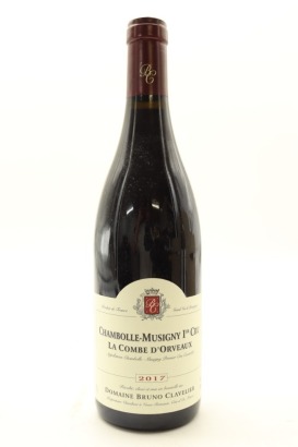 (1) 2017 Domaine Bruno Clavelier La Combe d'Orveaux Vieilles Vignes, Chambolle-Musigny Premier Cru [JR17]