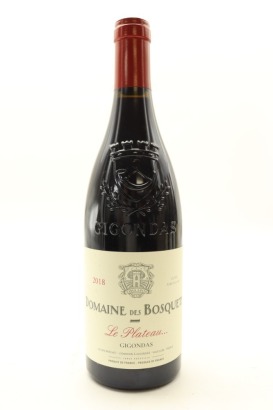 (1) 2018 Domaine des Bosquets Gigondas Le Plateau, Rhone [JR16.5] [RP95] [WE96] [WS95]