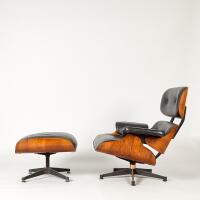 An Eames Style Lounge Chair and Ottoman