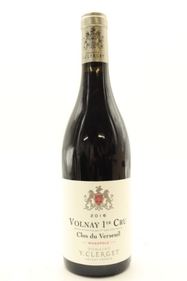 (1) 2016 Domaine Yvon Clerget Clos du Verseuil Monopole, Volnay Premier Cru [JR17.5]