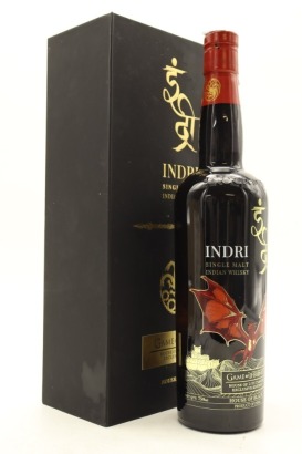 (1) Indri Game of Thrones House of the Dragon Exclusive Edition - House of Black Single Malt Indian Whisky, 46% ABV, 750ml (GB)