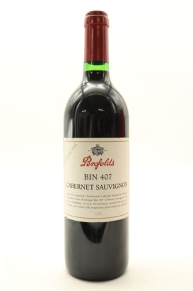 (1) 1998 Penfolds Bin 407 Cabernet Sauvignon, South Australia